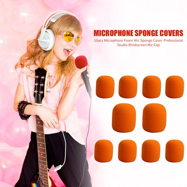 Tapa de micrófono 10 Uds micrófono espuma profesional estudio parabrisas protector Mic esponja cubierta para KTV DJ micrófono tapa FLhrweasw Nuevo