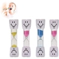 thumbnail image 1 of Juego de 4 relojes de arena, temporizador de cocina, temporizador de arena, carita sonriente, cepillo de dientes para niños. Afortunado Sencillez, 1 of 5