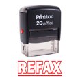 thumbnail image 1 of Printtoo Rubber Stamp Office Stationary REFAX Self Inking Stamp-Red, 1 of 1