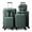 Green, variant on Ktaxon 3-Piece Luggage Set Hardshell Lightweight ABS Carry On Suitcase 360° Spinner Wheels Black