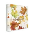 thumbnail image 4 of Stupell Industries Grateful Fall Maple Leaves Holiday Painting Gallery Wrapped Canvas Print Wall Art, 36 x 36, 4 of 8