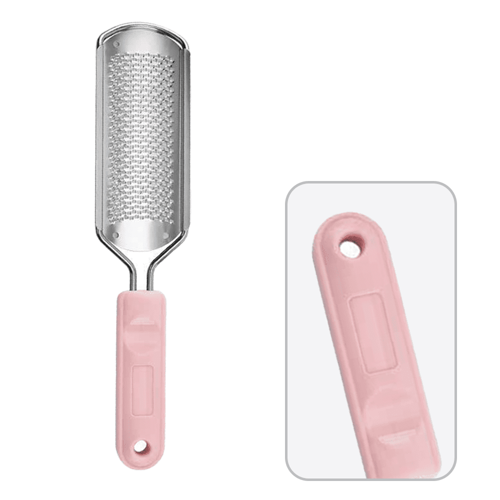 Multifunctional 1pc Pink Stainless Steel Callus Remover Pedicure