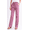 Pink, variant on Dasayo Casual Pants for Womens Elastic Waist Solid Trousers with Pockets Plus Size Straight Leg Slacks