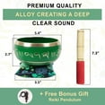 thumbnail image 3 of IBA Indianbeautifulart Tibetan Singing Bowl Musical Instrument For Meditation W/ Stick & Cushion Handcrafted In Nepal Bowl For Relaxation, Yoga & Spiritual Healing, 3 of 7
