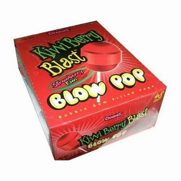 Charms Blow Pops, Kiwi Berry Blast Flavor, 48-Count Bag