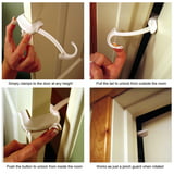 DOOR MONKEY Child Proof Door Lock & Pinch Guard - For Door Knobs ...