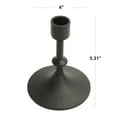 thumbnail image 3 of Better Homes & Gardens Black Cast Iron Metal Taper Candle Holder, 5.3", Medium, 3 of 7