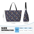 thumbnail image 4 of Xecao Boho Style Sunflowers Design for versatile beach bag for women includes zipper pockets and waterproof material, ideal for vacations and adventures., 4 of 7