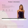 thumbnail image 7 of Zaldita Women's Girls Shiny Sequins Camisole Sleeveless Top Spaghetti Straps Vest for Stage Show Lake Blue M, 7 of 7