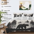 thumbnail image 4 of Black Bear Bedding 3 Piece Duvet Cover Set Twin Size, Farmhouse Forest Animals Vintage Soft Microfiber Comforter Cover with Zipper Closure & Pillowcases, Wrinkle & FadeResistant Quilt Cover, 4 of 9