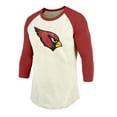 thumbnail image 2 of Men's Majestic Threads Kyler Murray Cream/Cardinal Arizona Cardinals Vintage Player Name & Number Raglan 3/4-Sleeve, 2 of 3
