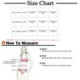 thumbnail image 3 of Elainilye Fashion Swimwear for Women Sexy High Breast Contrast Solid Split Bikini Set Two Piece Swimsuit Sets,Black, 3 of 8