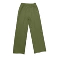 thumbnail image 5 of Resicozy High Waisted Straight Leg Suit Pants Women Business Casual Office Dress Trousers with Pockets Army Green XL, 5 of 7