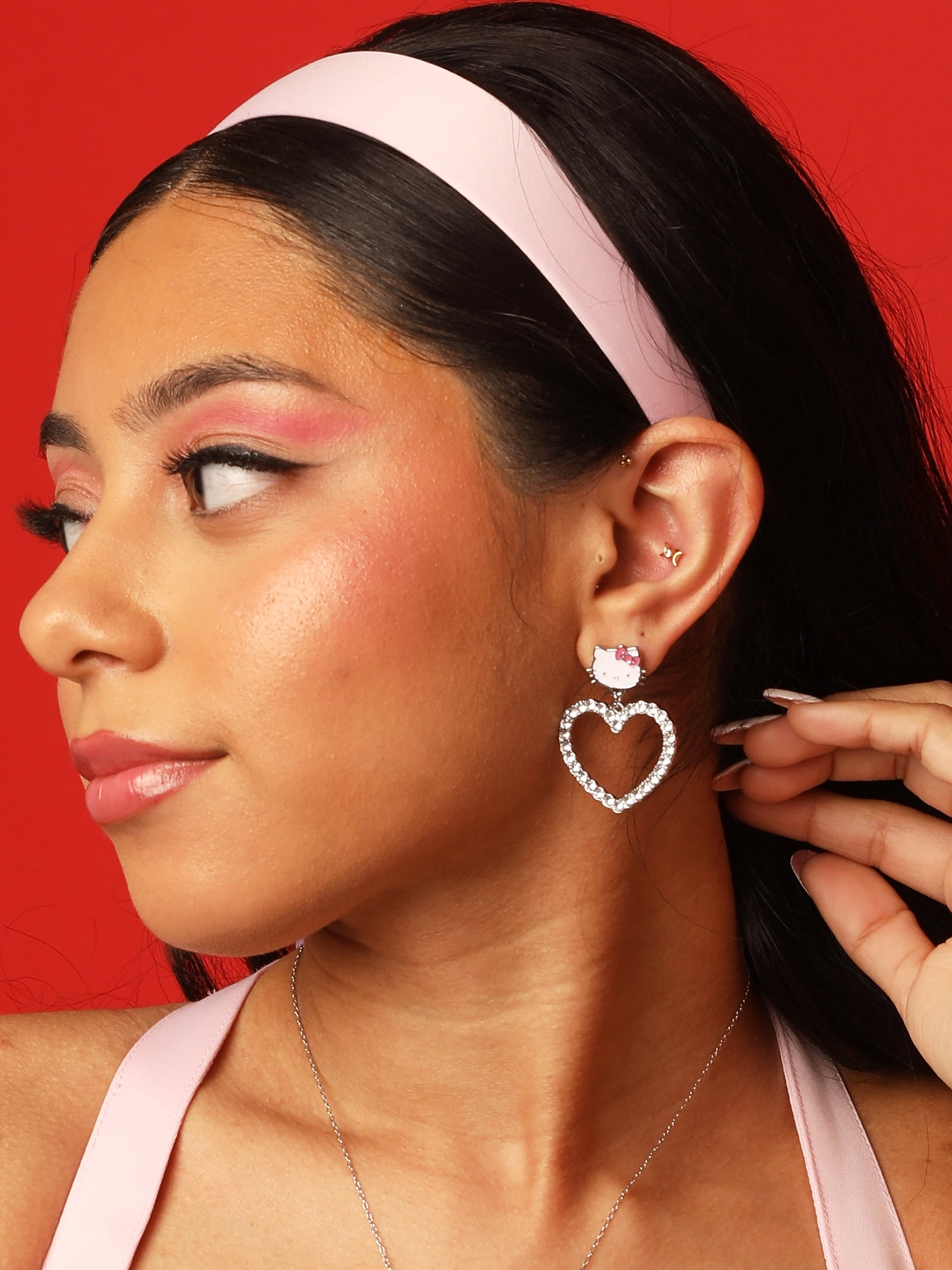 Sanrio Hello Kitty Heart Earrings