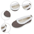 thumbnail image 6 of Women's Casual Fleece Lined Loafers Warm Plush Low Top Lightweight Waterproof Non Slip Walking Shoes Brown Size 9, 6 of 7