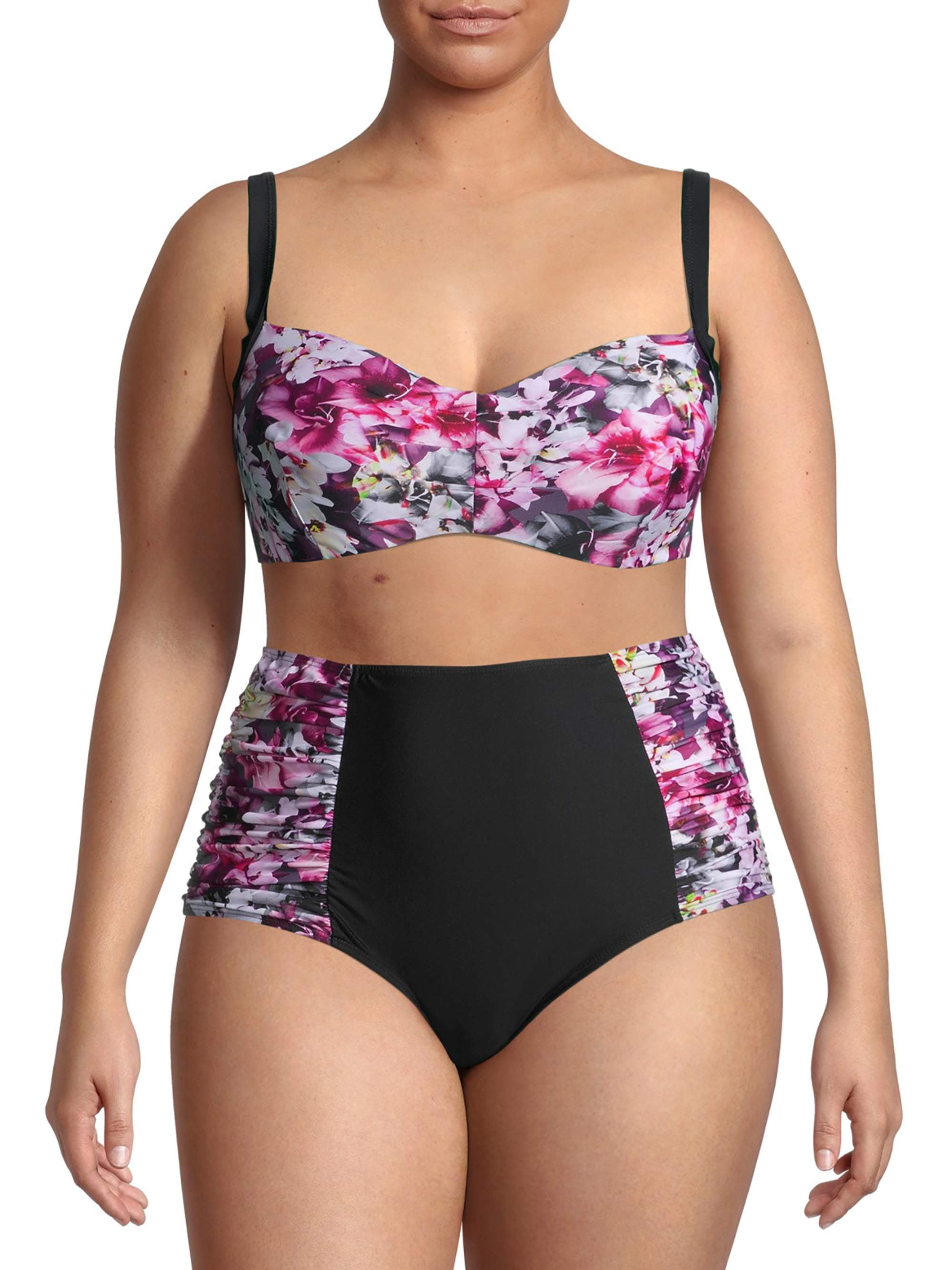 walmart plus size swimwear clearance