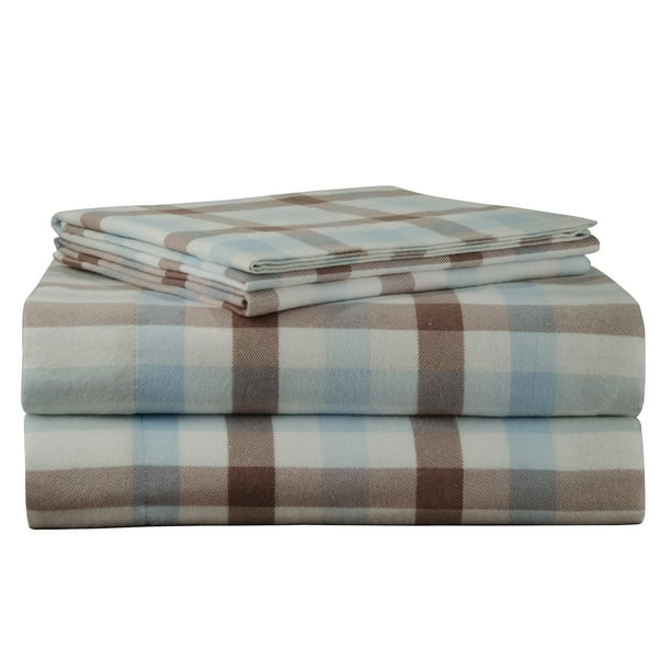 Pointehaven 170 GSM Heavy Weight Printed Deep Pocket Flannel Sheet Set