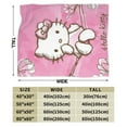 thumbnail image 2 of Hello Kitty Throw Blanket, Cozy Flannel Blankets For Boys Girls, Super Soft Warm Blanket For Couch Sofa Bed, 2 of 9