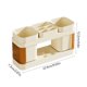 thumbnail image 3 of Organizador de soporte para cepillos de dientes | Estante de almacenamiento de baño con encimera de plástico | Múltiples compartimentos para pastas dentales | Diseño de drenaje | Compacto Portátil |, 3 of 6