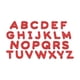 thumbnail image 2 of Rompecabezas de alfabeto de plástico, letras ABC Montessori, forma de la A a la Z, aprendizaje temprano rojo, 2 of 9