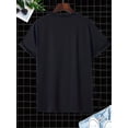 thumbnail image 3 of Men's Casual Alien Flying Saucers Print Crew Neck Short Sleeves T-shirts For Summer, 3 of 7