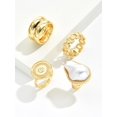 thumbnail image 2 of 4pcs Faux Pearl Decor Ring, 2 of 5