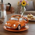 thumbnail image 3 of Beetle Shaped Coffee Mug,Unique Car Shaped Coffee Tea Mug,Handmade Ceramic Beetle Car Shaped Coffee Cup,Reusable Car Shaped Coffee Mug for Car Fans,Novelty Tea Cup Home Office Decor, 3 of 7