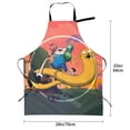 thumbnail image 5 of Adventure Time Jake the Dog Adjustable Bib Apron, Waterdrop Resistant Aprons with 2 Pockets Cooking Kitchen Aprons for Women Men Chef, 5 of 8