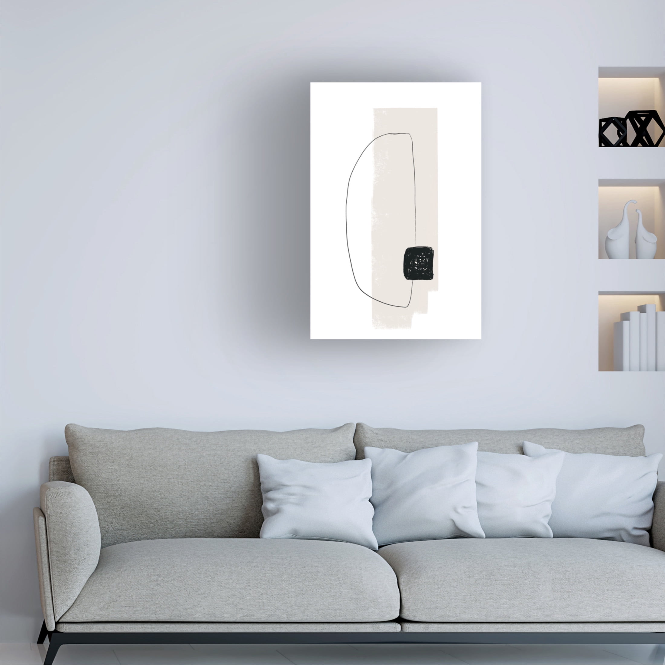Trademark Fine Art uplusmestudio Overlap Canvas Wall Art
