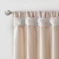 thumbnail image 4 of Madison Park Solid Pattern Faux Silk Twisted Tab Top Curtains, 50'' x 108'', Blush, 4 of 8