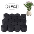 thumbnail image 1 of Soporte invisible para macetas JM paquete de 24 Patas de goma negras para elevar plantas, 1 of 5