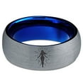 thumbnail image 2 of Handmade Gamer Tungsten Gray Wedding Band Custom Gift Purity Ring Mothers Jewelry Mom Men, 2 of 7