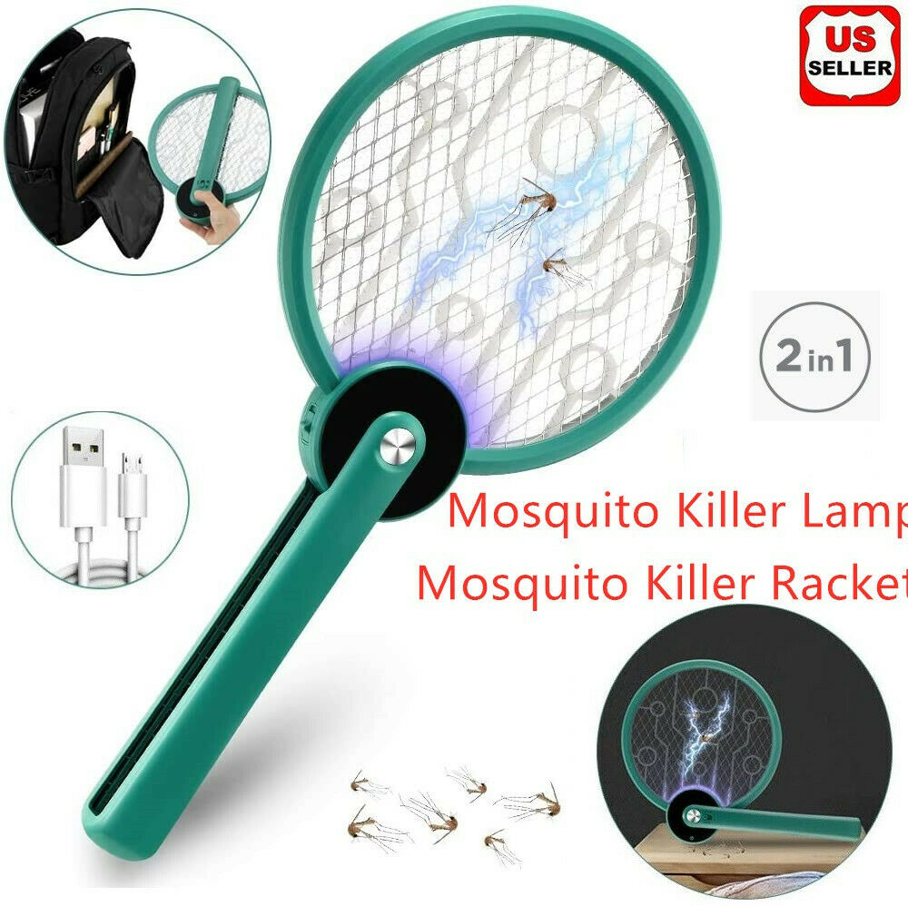 2 In 1 Portable Bug Zapper Electric Rechargeable Bug Zapper Fly Killer