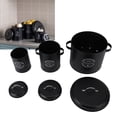 thumbnail image 1 of Food Jar Storage Canister Set, Set of 3 Potato Onion Storage Bin Sealed Canister with Easy Access, Carbon Steel Kitchen Canisters for Countertop with Lids, 1 of 7