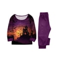 thumbnail image 6 of Racifhz Family Halloween Pajamas Matching Loungewear Set Printed Long Sleeve Top and Pants Cozy Nightwear Festive Sleepwear Gift Set for Family Holiday Celebration Wear, Men Size:XXXL, 6 of 6