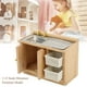 thumbnail image 4 of Casa de muñecas escala 1:12, muebles en miniatura, modelo de cocina, mesa para lavar platos con cestas, 4 of 5