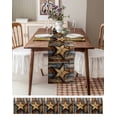 thumbnail image 6 of Table Runner Dresser Scarf 13 x 108 Inch Stars Art Rustic Independence Day Patriotic Table Runners Non-Slip Heat Kitchen Dining Table Decor for Indoor Outdoor Home Party Decoration, 6 of 7