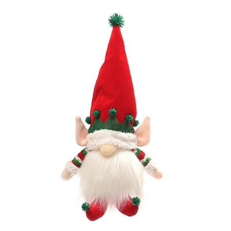 

Christmas Daily Necessities with Illuminated Glowing Elf Sitting Posture Doll Christmas Pendant Drop Ornaments A