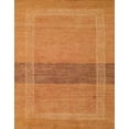 thumbnail image 1 of Ahgly Tapis Rectangulaire Abstrait Orange Rouge Lavable en Machine, 3 Pieds x 5 Pieds, 1 of 7