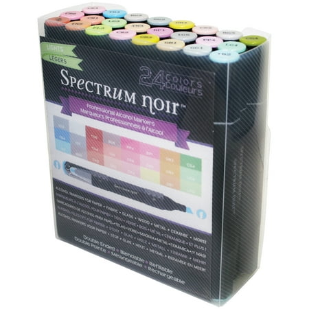 Spectrum Noir Alcohol Markers 24/Pkg Lights