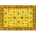 thumbnail image 1 of Ahgly Company Machine Washable Indoor Rectangle Oriental Yellow Traditional Area Rugs, 2' x 5', 1 of 4