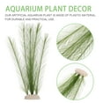 thumbnail image 3 of NICEXMAS 2Pcs Fish Tank Plastic Plants Green Lifelike Aquarium Decor with Stable Design, 3 of 5