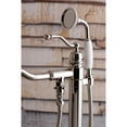 thumbnail image 4 of Kingston Brass KS7136ABL English Country Freestanding Tub Faucet with Hand Shower, Polished Nickel, 4 of 8
