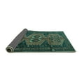 thumbnail image 2 of Ahgly Company Indoor Rectangle Persian Turquoise Blue Traditional Area Rugs, 8' x 10', 2 of 4