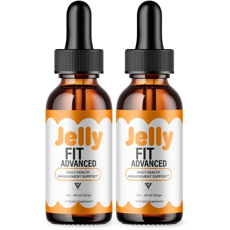 (2 Pack) Jelly Fit Weight Management Drops, JellyFit Overall Support (4oz)
