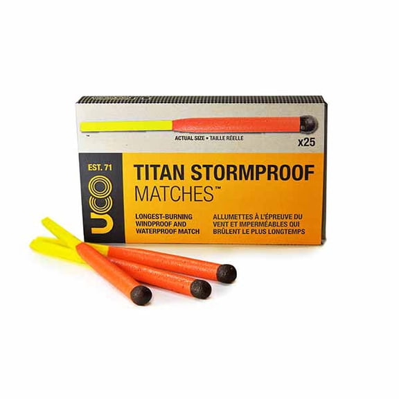 UCO Titan Stormproof Long Burning Waterproof and Windproof Matches (25 Count)