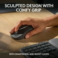 thumbnail image 6 of Logitech Wave Keys Combo, Wireless Ergonomic Keyboard with Signature M550 L Wireless Mouse, Graphite, 6 of 11