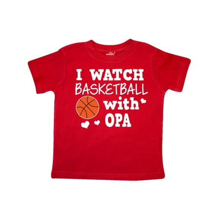 

Inktastic I Watch Basketball with Opa Gift Toddler Boy Girl T-Shirt