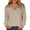 Khaki, variant on LNZGNM Sweaters for Women Long Sleeve V-neck Ribbed Oversized Lightweight Cozy with Stretch Sweater Fall Outing Comfort,Red(XL)
