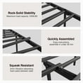 thumbnail image 7 of Novilla Metal Bed Frame Twin Size - Modern Minimalist Victorian Style with Headboard, 7 of 7